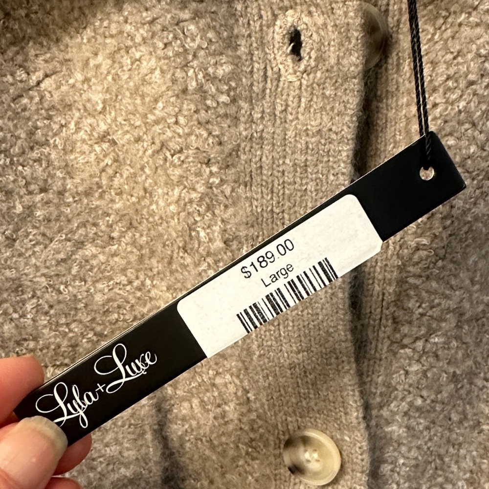Lyla + Luxe nwt Stanley sweater jacket - Picture 3 of 13